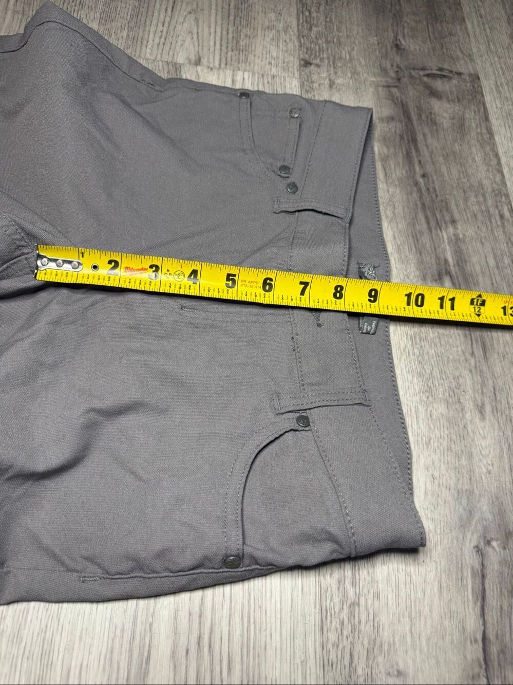Prana Brenna Zion Skinny Pants - Gray- Size 6- Pleated Knee- Moto style - Picture 9 of 10